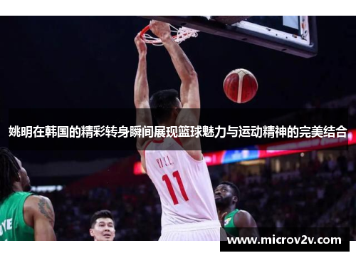 姚明在韩国的精彩转身瞬间展现篮球魅力与运动精神的完美结合
